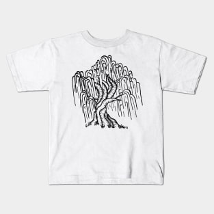 Simple Willow Tree Kids T-Shirt